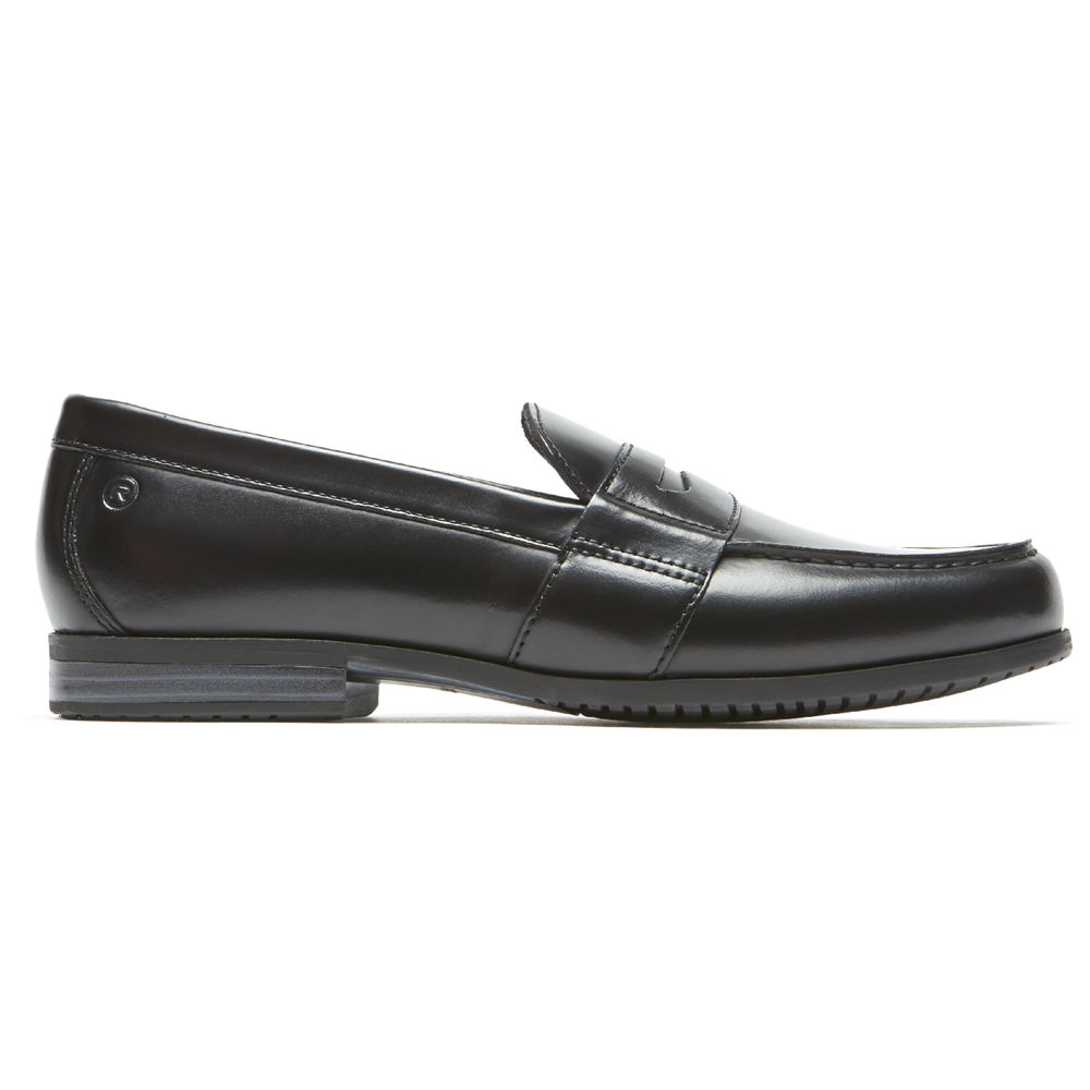 Rockport Loafers For Mens Black - Classic Lite 2 Penny - OU1504369